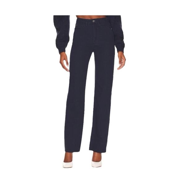 NWT WeWoreWhat High Rise Dad Jeans Ultra Flattering Soft Touch Denim Dark Blue - Picture 1 of 11